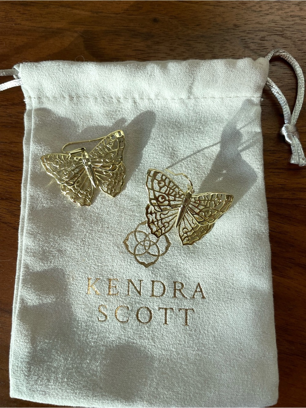 Kendra Scott Gold Hadley Butterfly Earrings